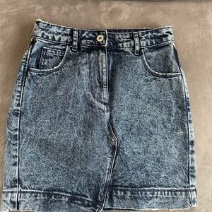 Classic Blue Denim Mini Skirt